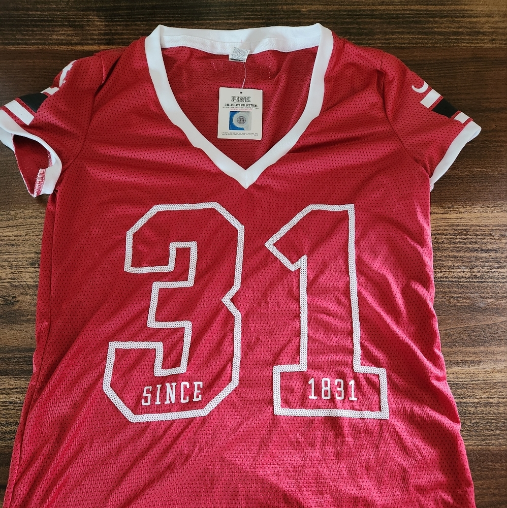 Vs pink Alabama collegiate jersey tshirt